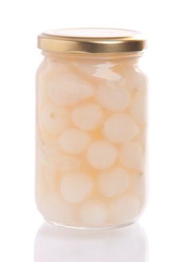 Pickled onions jar clipart