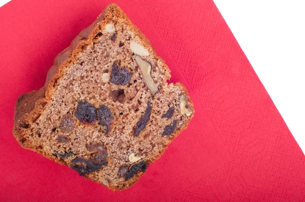 stock image Cake with nuts and raisins