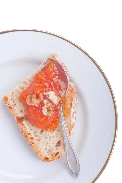 Brood en pompoen jam — Stockfoto