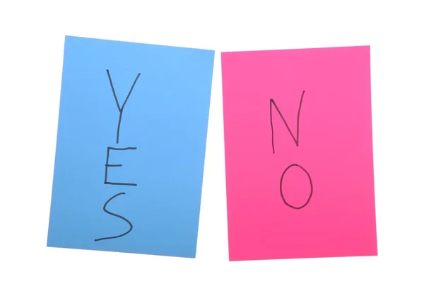 Yes and No — Stock Photo, Image