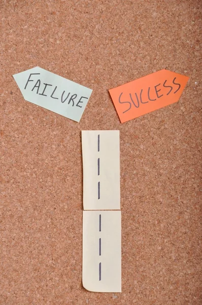 Úspěch nebo neúspěch — Stock fotografie