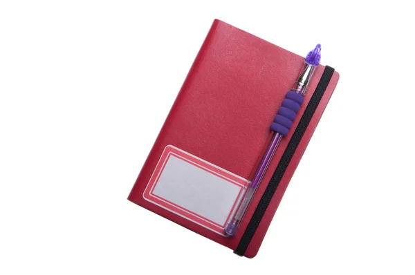 Anteckningsbok och penna — Stockfoto