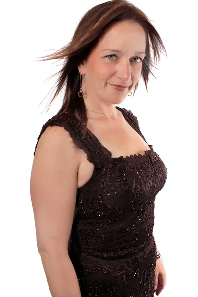 Pretty woman in her forties — Stock Photo, Image