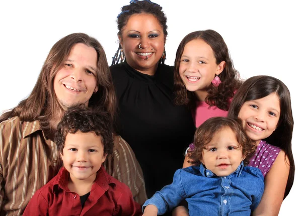 Giovane famiglia multietnica — Foto Stock