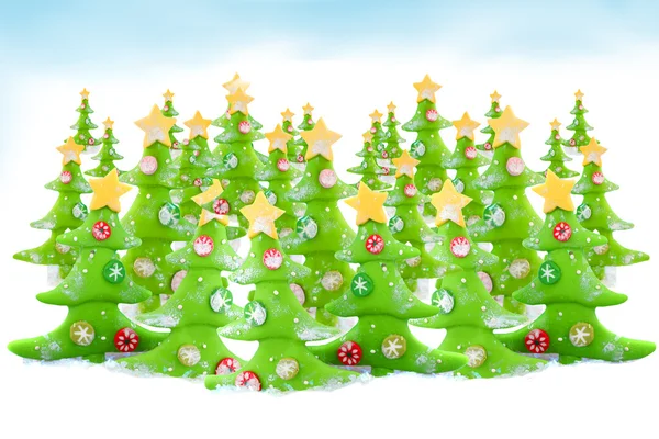 Boże Narodzenie drzewo gospodarstwa — Zdjęcie stockowe