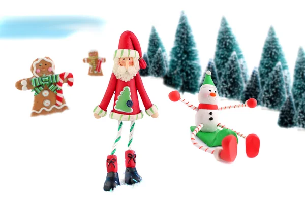 Christmas and winter characters — Stock Photo, Image