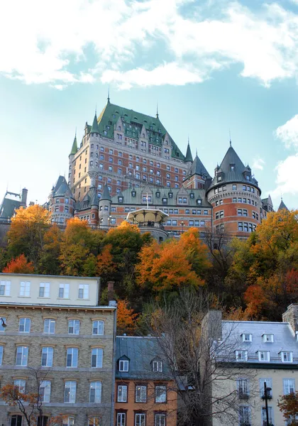 Chateau i quebec city, Kanada — Stockfoto