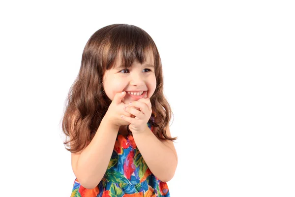 Cute three year old girl — Stock Photo, Image