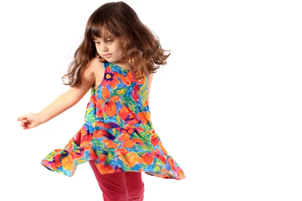 Little Dziewczyna taniec — Zdjęcie stockowe