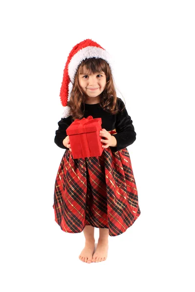 Weihnachten für kleine Mädchen — Stockfoto