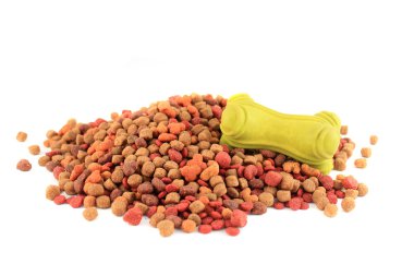 Dog food and bone toy clipart