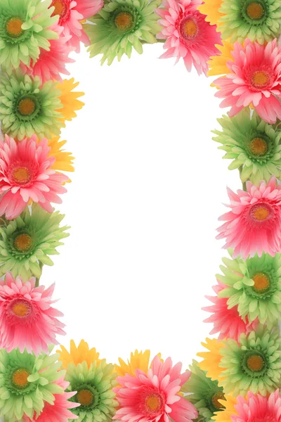 Colorful floral spring border — Stock Photo, Image