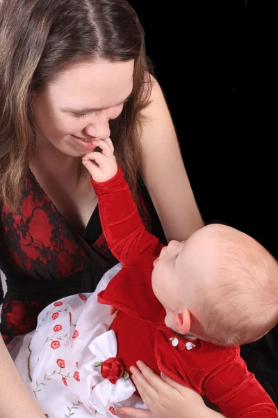 Baby and teen — Stock Photo, Image