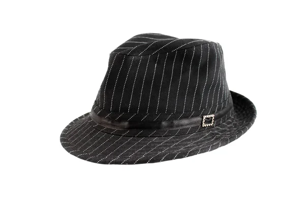 Elegante cappello nero — Foto Stock