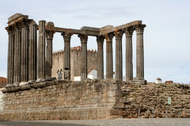 Ruins in Evora clipart