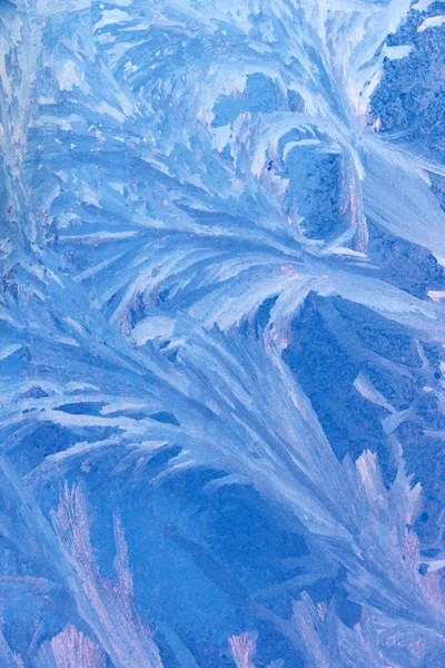 Copos de nieve vidrio agua congelada — Foto de Stock