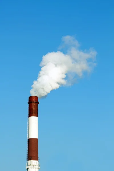 Pijp fabriek rook — Stockfoto