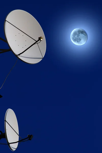 Luna satellite aerea — Foto Stock