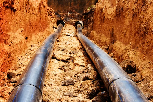 Rohre neue Pipeline — Stockfoto