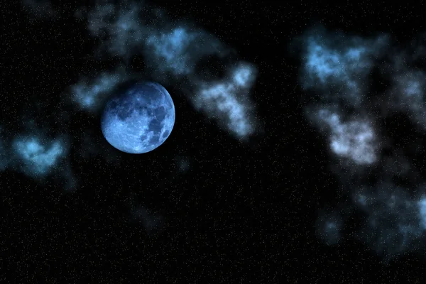 Luna cielo notte — Foto Stock