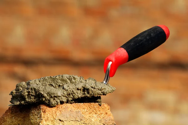 Tool shovel concrete — Stock Photo, Image