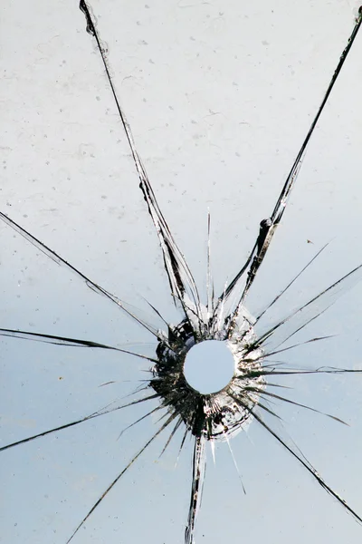 Glass broken shot sky — Stock Photo, Image