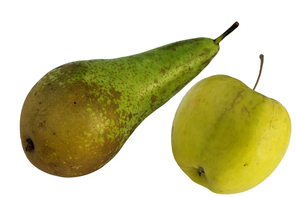 Fruit Apple Pear Isolated — Stock Photo, Image