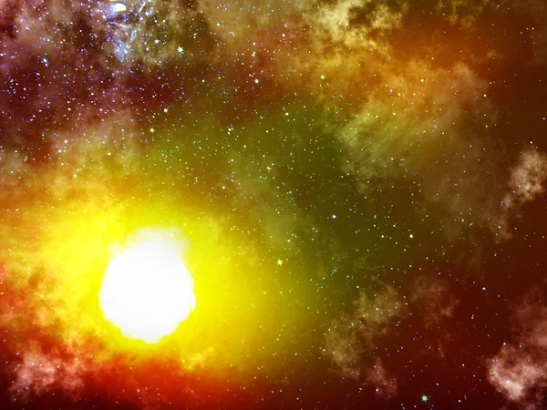 Stars sun fog — Stock Photo, Image