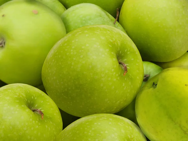 Tło zielony owoc jabłka — Zdjęcie stockowe
