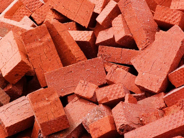 Heap brick clay stone — Stock Photo, Image