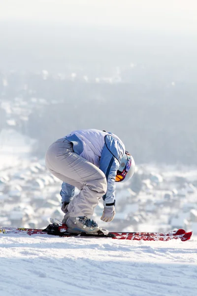 Vintersport Skidor Berg — Stockfoto