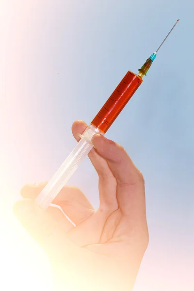 Lék na injekční stříkačku — Stock fotografie