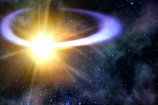 Komety pływające na orbicie poległych — Zdjęcie stockowe