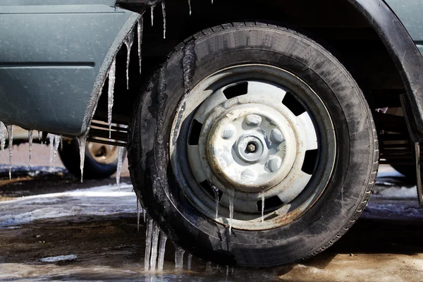 Wheel car rubber — Stock Photo, Image