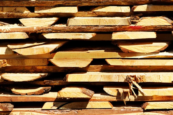 Tavola di legno taglio stack — Foto Stock