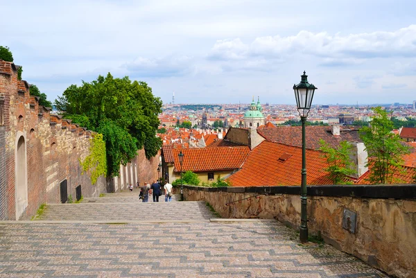 Praga, stare schody — Zdjęcie stockowe