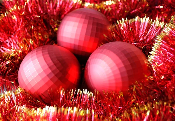 Decoración de Navidad en rojo — Foto de Stock
