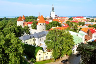 Tallinn, Estonya. eski şehir