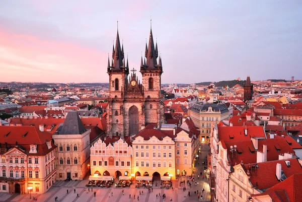 Praga. Tyn Kościół Matki Boskiej — Zdjęcie stockowe