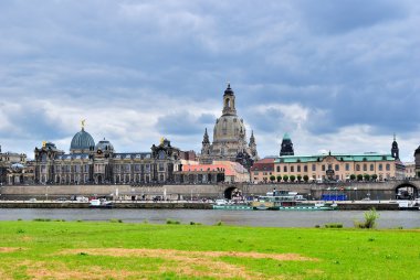 Dresden. View of Elbe and Bruhl terrace clipart