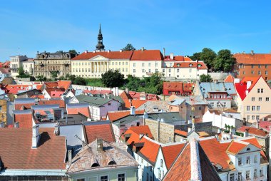 Tallinn. eski şehir ve vyshgorod