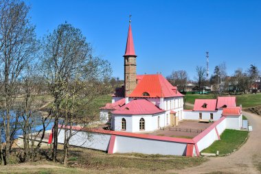 Gatchina. Priory Castle. 18 century clipart