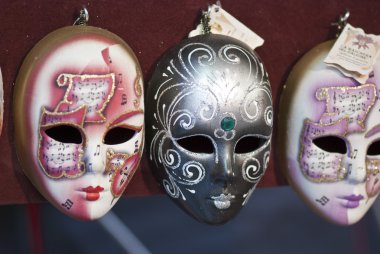 Masks in a Market clipart