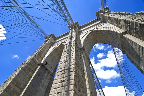 Brooklyn bridge architektura — Zdjęcie stockowe