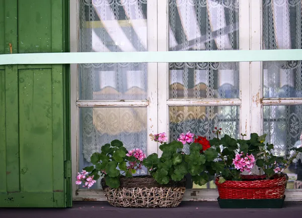 意大利多洛米蒂窗口 — 图库照片
