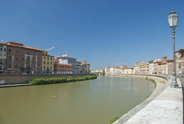 Lungarni Pisa, Itálie — Stockfoto