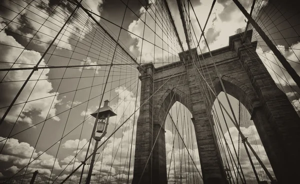 Brooklyn bridge architektura Stock Obrázky