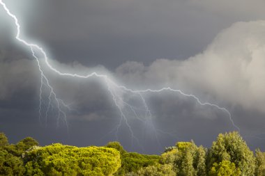 Korsika yaklaşan fırtına