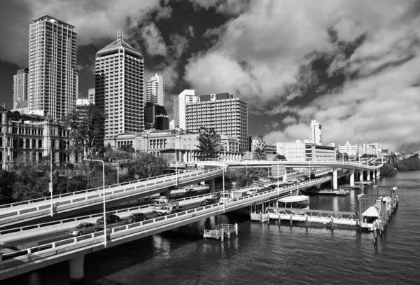 Traffico alla periferia di Brisbane — Foto Stock