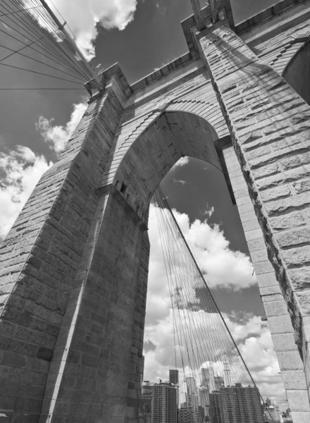 布鲁克林桥体系结构 — 图库照片